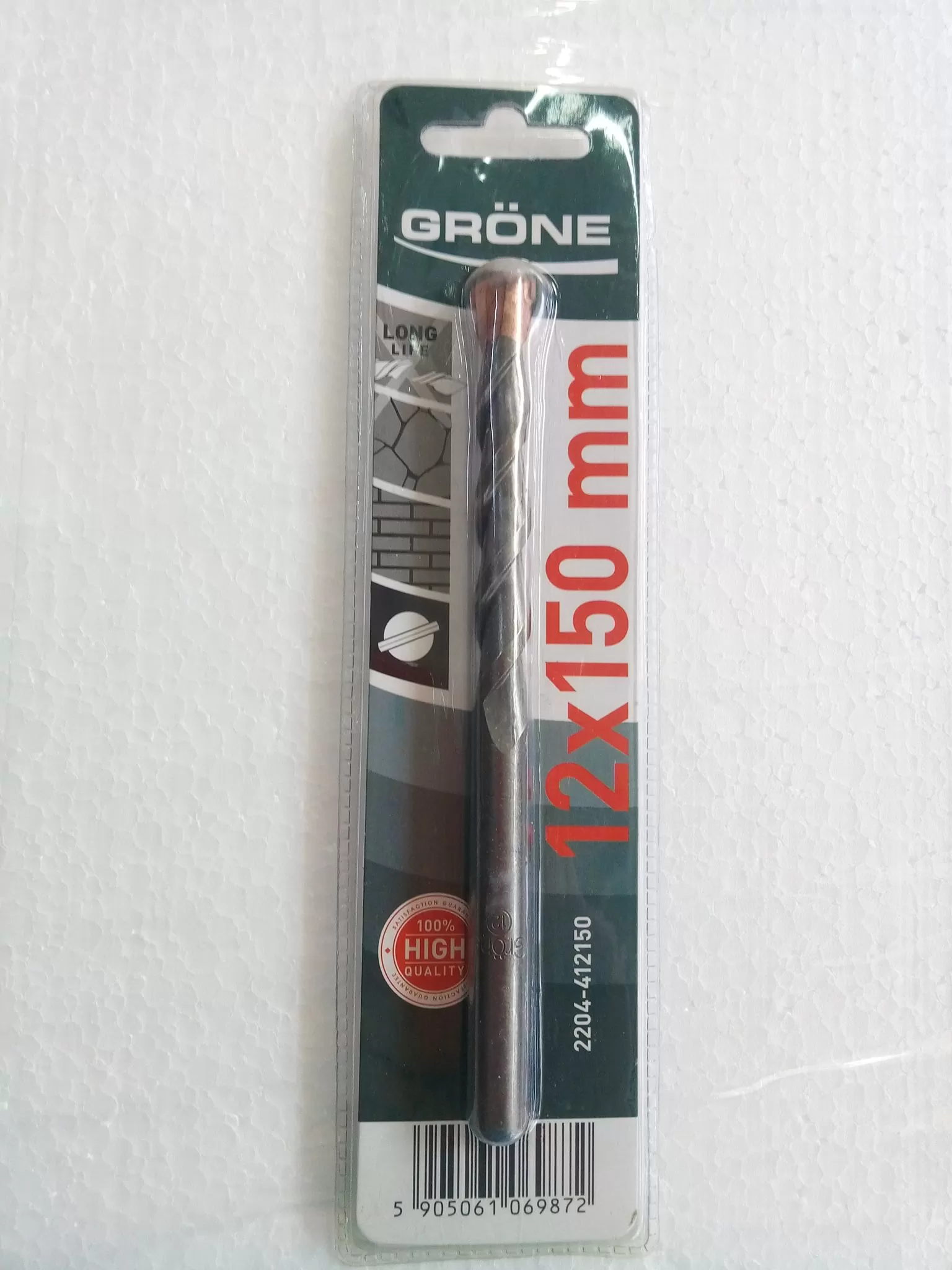 GRONE Сверло по бетону 12x150mm blister