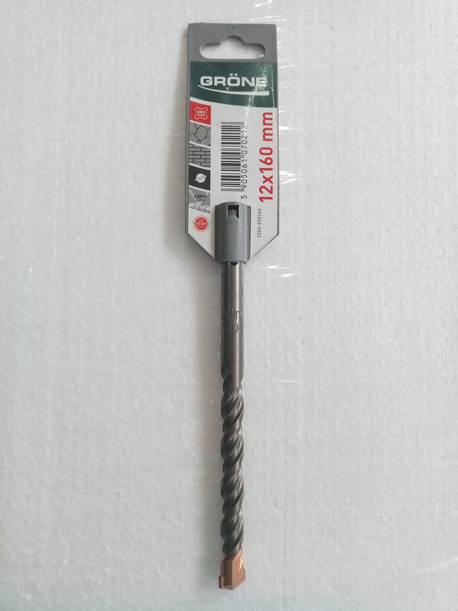 GRONE Сверло по бетону SDS Plus12x160mm.zaw