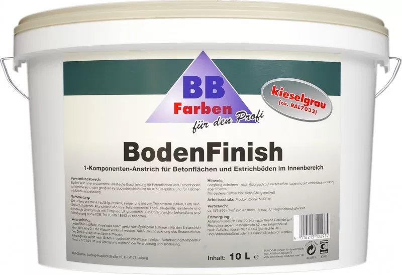 Краска по бетону RAL 7032 BB - BodenFinish 5 l