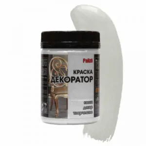№148, Краска Декоратор "Palizh" акрил.(0.25 кг), СЕРЕБРО перл.