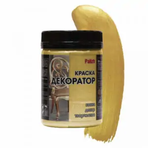№147, Краска Декоратор "Palizh" акрил.(0.25 кг), ЗОЛОТО перл.
